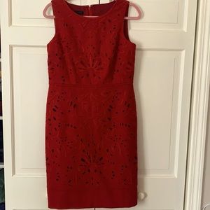 Talbots Wool blend Sheath dress in Dark Red, Sz 6 (runs generous)